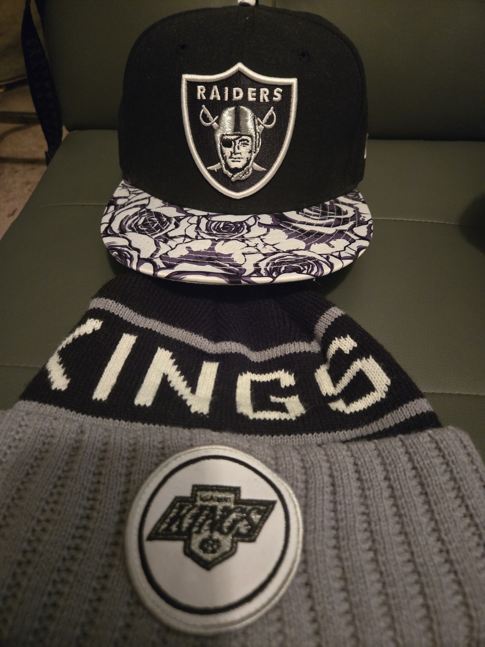 Raiders  Snapback Hat  Floral Visor and 2  Beanies  For Free June 15 Last Day